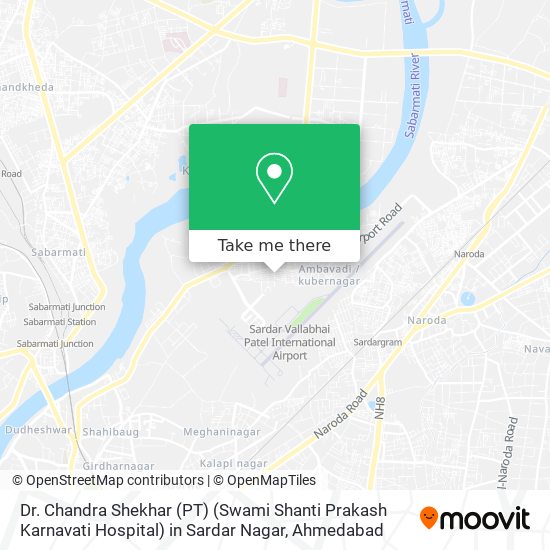 Dr. Chandra Shekhar (PT) (Swami Shanti Prakash Karnavati Hospital) in Sardar Nagar map