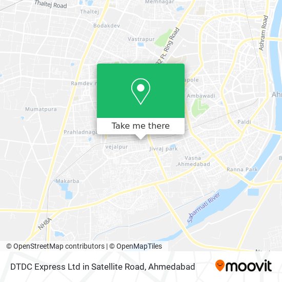 DTDC Express Ltd in Satellite Road map