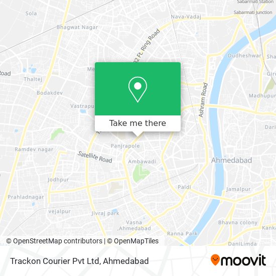 Trackon Courier Pvt Ltd map