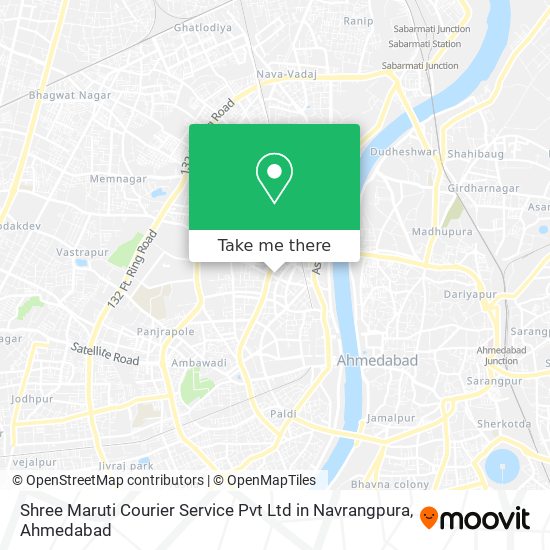Shree Maruti Courier Service Pvt Ltd in Navrangpura map