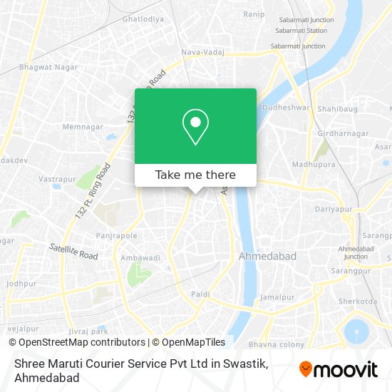 Shree Maruti Courier Service Pvt Ltd in Swastik map