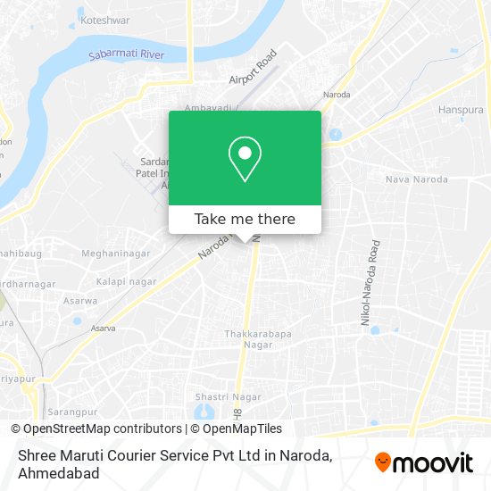 Shree Maruti Courier Service Pvt Ltd in Naroda map