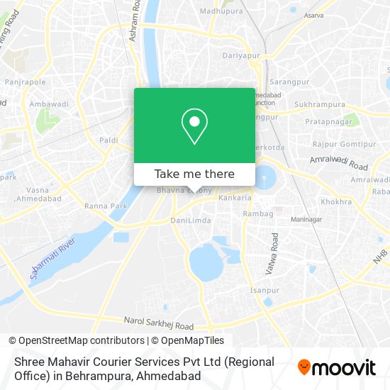 Shree Mahavir Courier Services Pvt Ltd (Regional Office) in Behrampura map