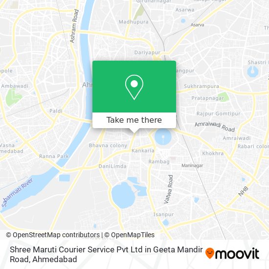 Shree Maruti Courier Service Pvt Ltd in Geeta Mandir Road map