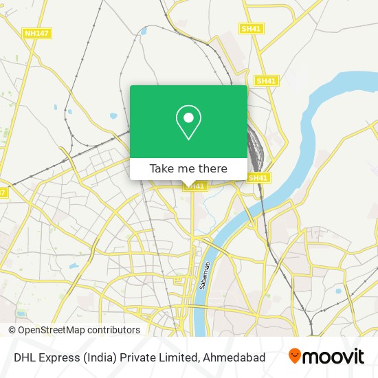 DHL Express (India) Private Limited map