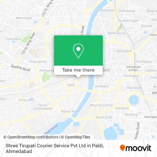 Shree Tirupati Courier Service Pvt Ltd in Paldi map