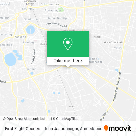 First Flight Couriers Ltd in Jasodanagar map