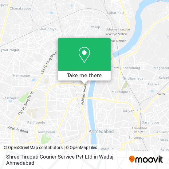 Shree Tirupati Courier Service Pvt Ltd in Wadaj map
