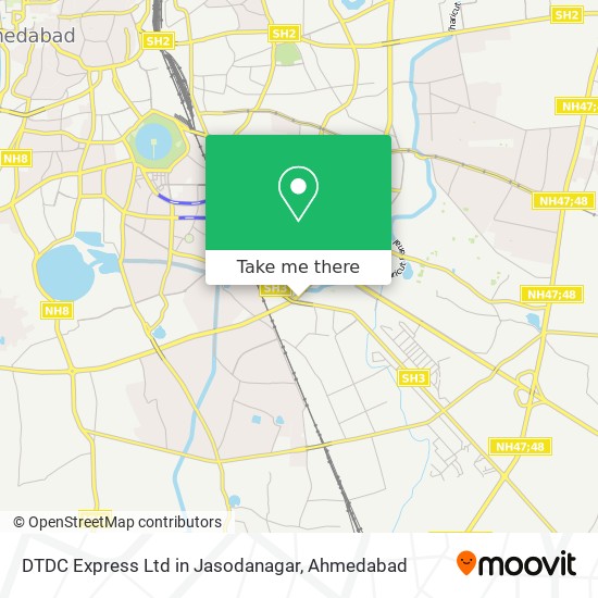 DTDC Express Ltd in Jasodanagar map