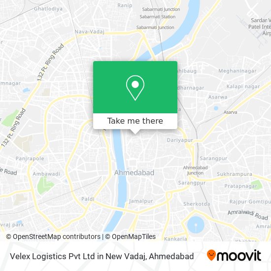 Velex Logistics Pvt Ltd in New Vadaj map