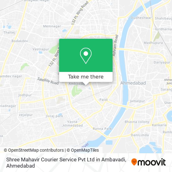Shree Mahavir Courier Service Pvt Ltd in Ambavadi map