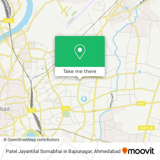 Patel Jayantilal Somabhai in Bapunagar map