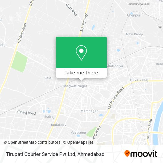 Tirupati Courier Service Pvt Ltd map