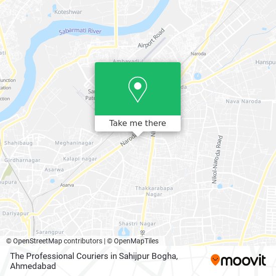 The Professional Couriers in Sahijpur Bogha map