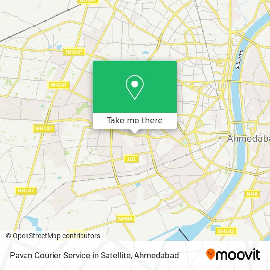 Pavan Courier Service in Satellite map