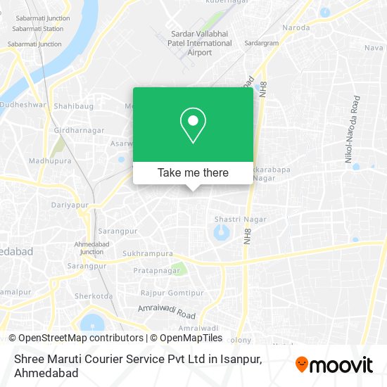 Shree Maruti Courier Service Pvt Ltd in Isanpur map