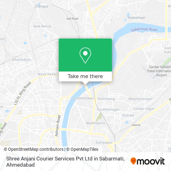 Shree Anjani Courier Services Pvt Ltd in Sabarmati map