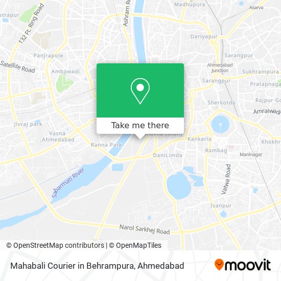 Mahabali Courier in Behrampura map