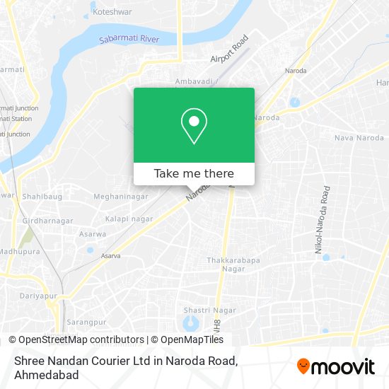 Shree Nandan Courier Ltd in Naroda Road map