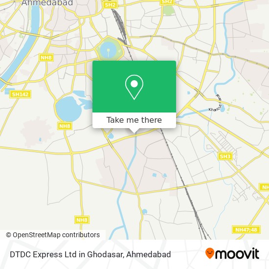 DTDC Express Ltd in Ghodasar map