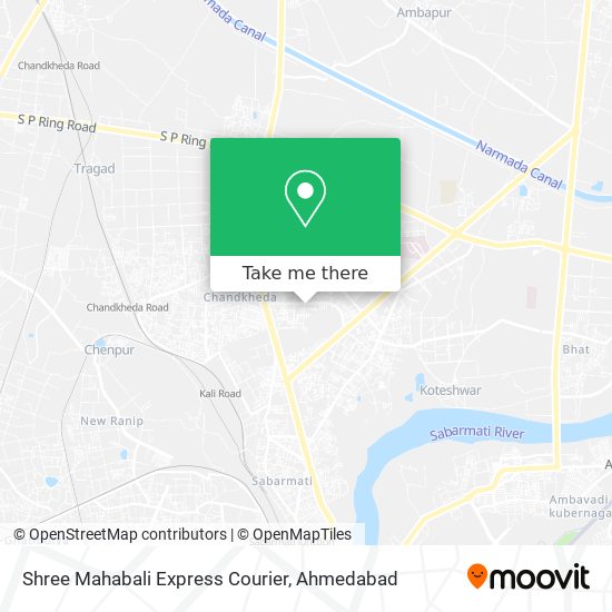 Shree Mahabali Express Courier map