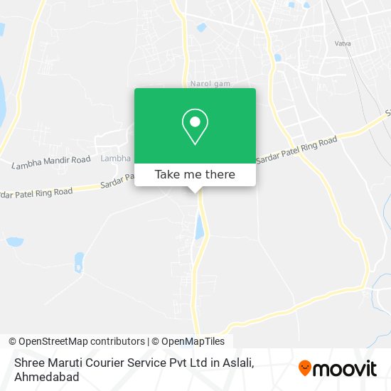 Shree Maruti Courier Service Pvt Ltd in Aslali map