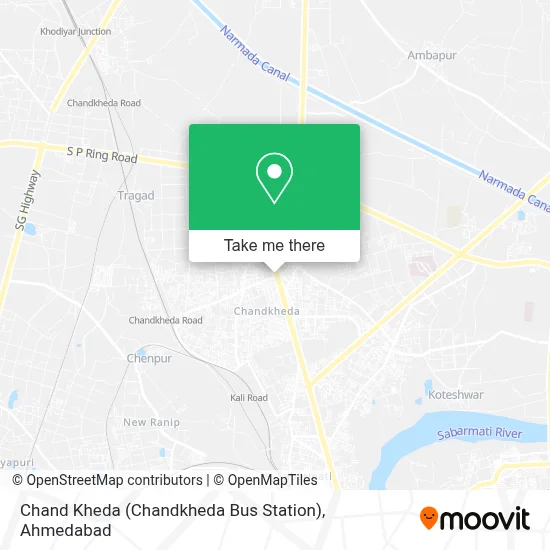 Chand Kheda (CHANDKHEDA BUS STATION) map