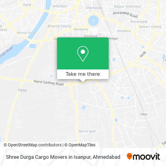 Shree Durga Cargo Movers in Isanpur map
