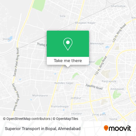 Superior Transport in Bopal map