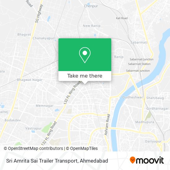 Sri Amrita Sai Trailer Transport map