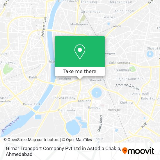 Girnar Transport Company Pvt Ltd in Astodia Chakla map