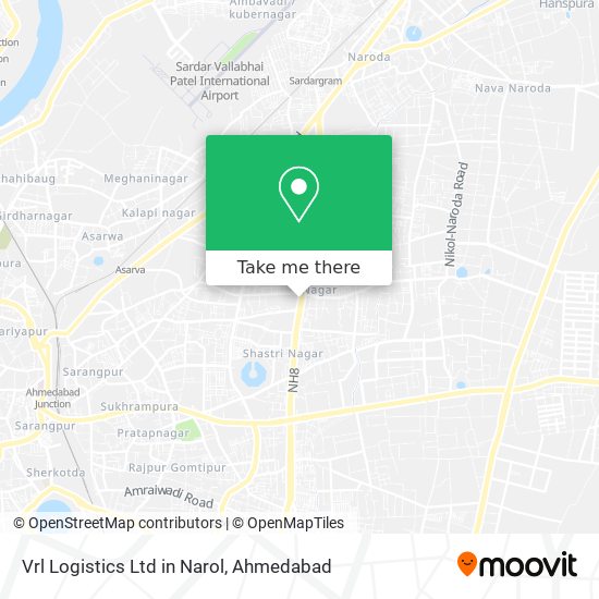 Vrl Logistics Ltd in Narol map