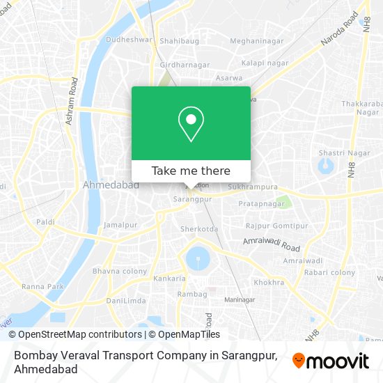Bombay Veraval Transport Company in Sarangpur map