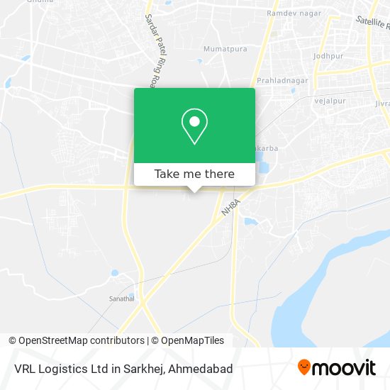 VRL Logistics Ltd in Sarkhej map