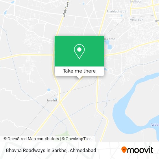 Bhavna Roadways in Sarkhej map
