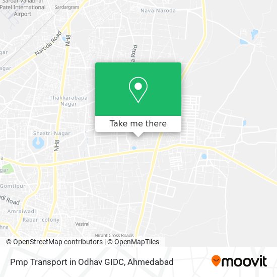 Pmp Transport in Odhav GIDC map