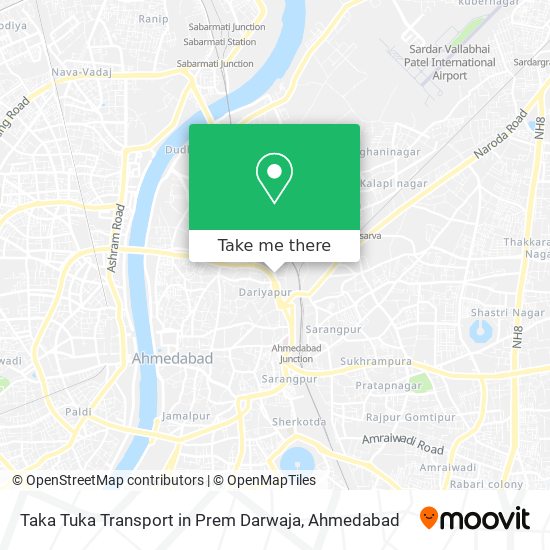 Taka Tuka Transport in Prem Darwaja map