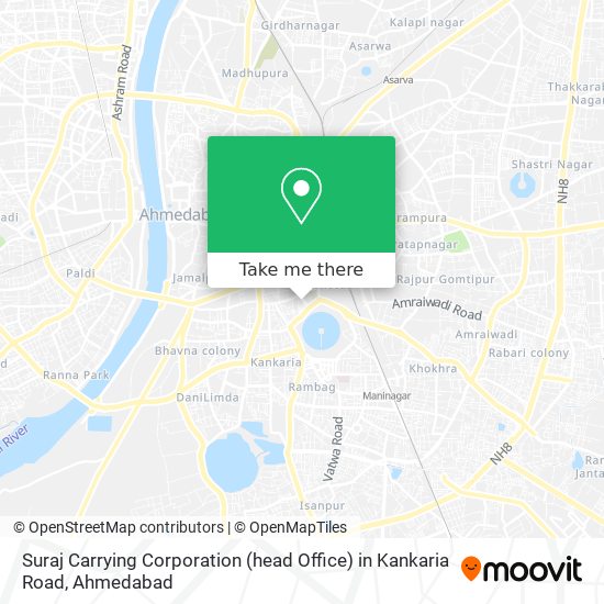 Suraj Carrying Corporation (head Office) in Kankaria Road map