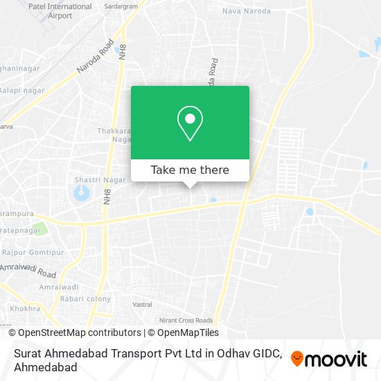 Surat Ahmedabad Transport Pvt Ltd in Odhav GIDC map