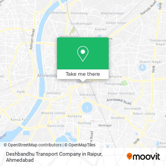 Deshbandhu Transport Company in Raipur map