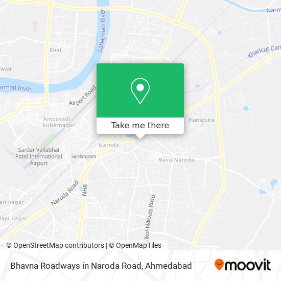 Bhavna Roadways in Naroda Road map
