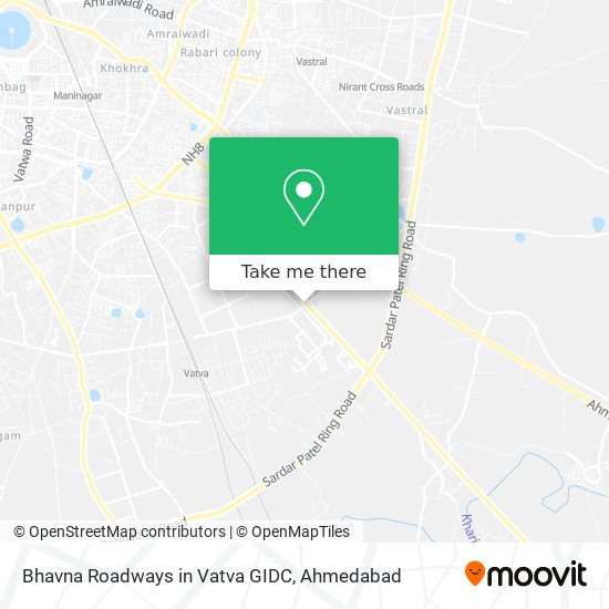 Bhavna Roadways in Vatva GIDC map
