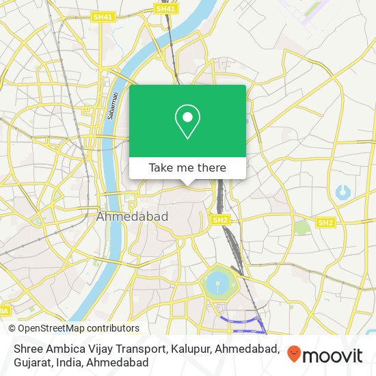 Shree Ambica Vijay Transport, Kalupur, Ahmedabad, Gujarat, India map