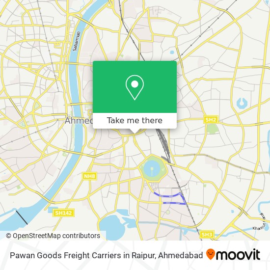 Pawan Goods Freight Carriers in Raipur map