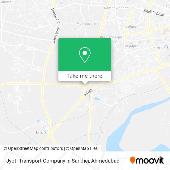 Jyoti Transport Company in Sarkhej map