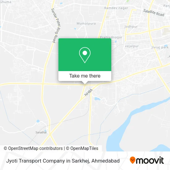 Jyoti Transport Company in Sarkhej map