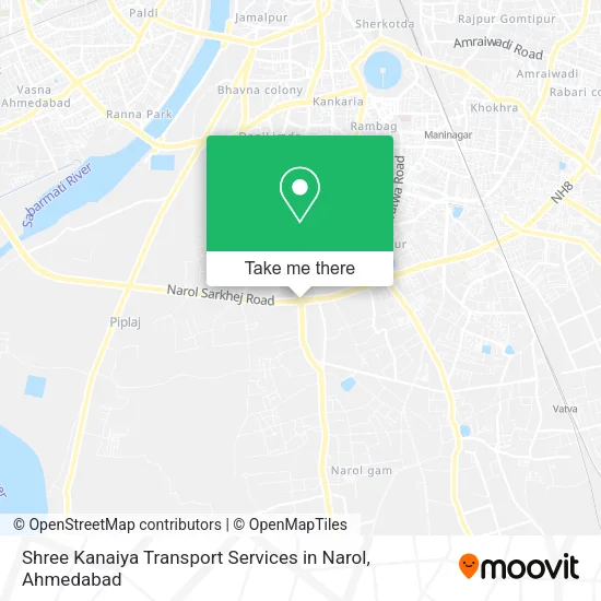 Shree Kanaiya Transport Services in Narol map
