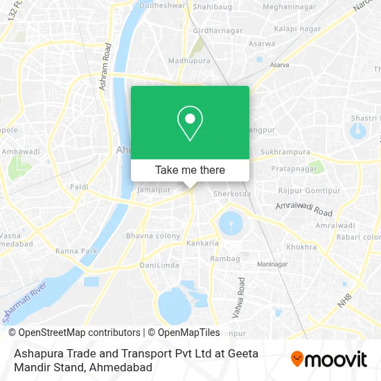 Ashapura Trade And Transport Pvt Ltd in Geeta Mandir Stand map