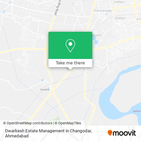 Dwarkesh Estate Management in Changodar map