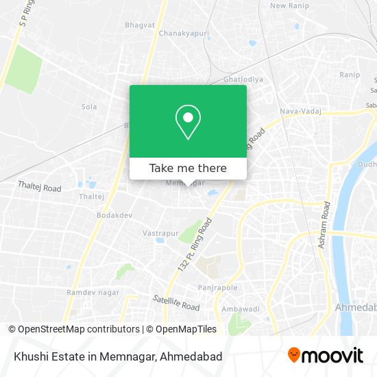 Khushi Estate in Memnagar map